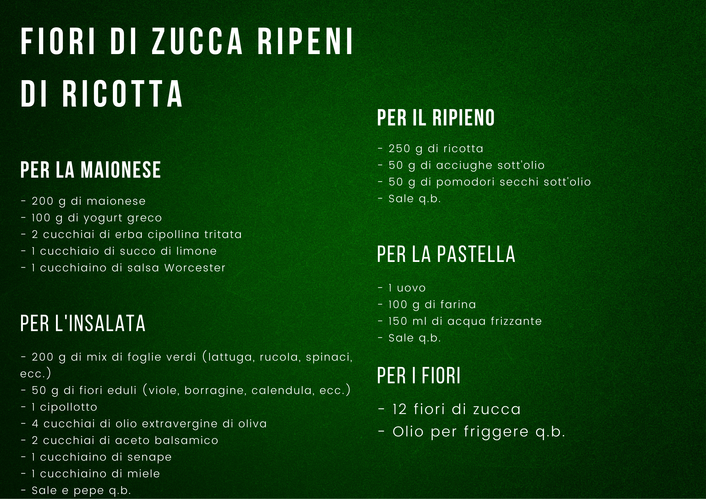 Fiori di zucca fritti